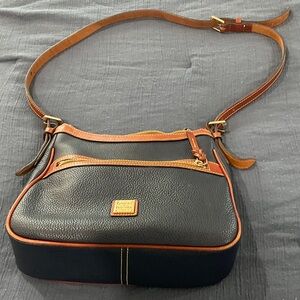 Dooney & Bourke Blue  and Brown Crossbody Bag